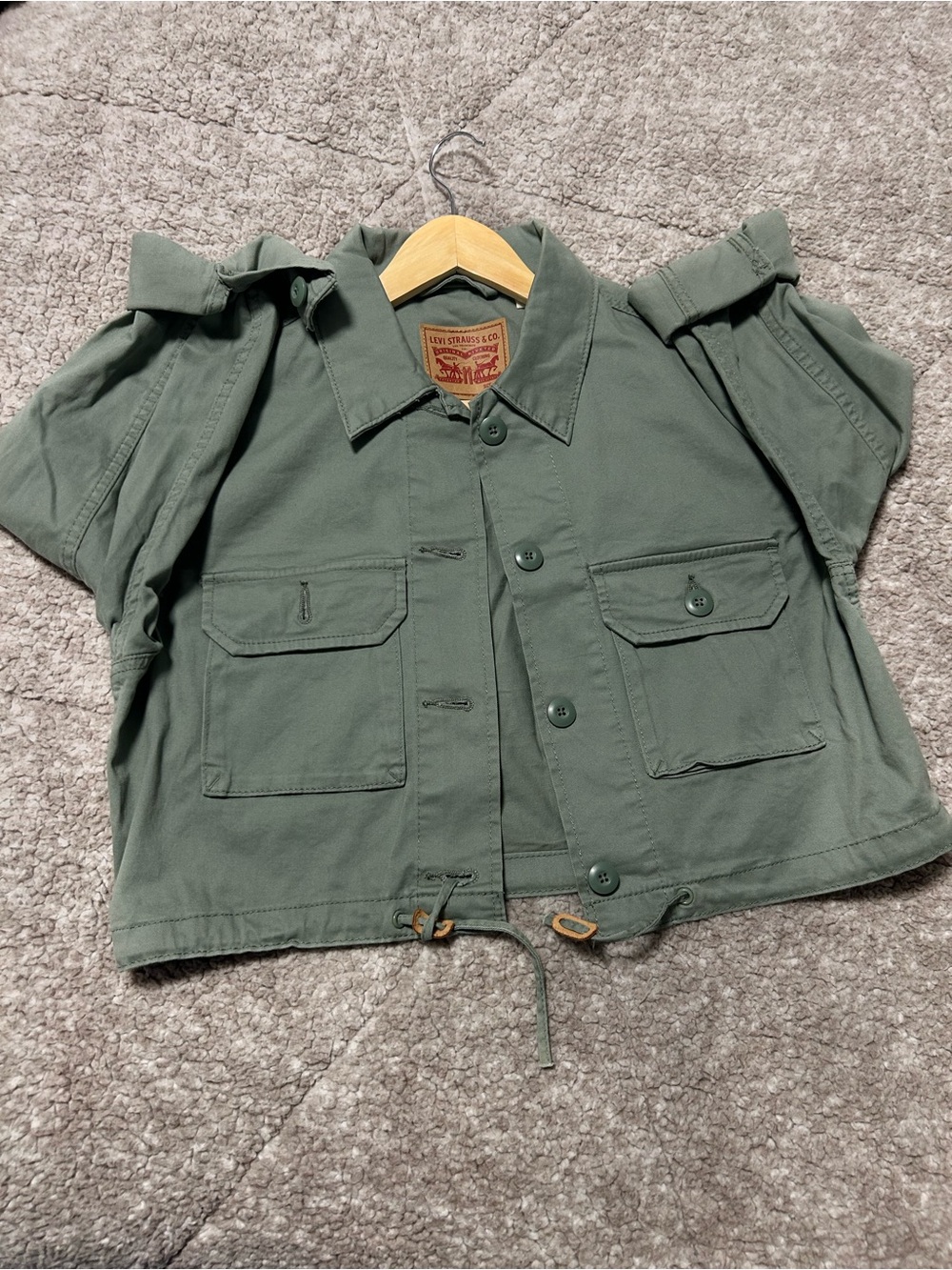 Levi's Kids Olive Utility Jean Jacket